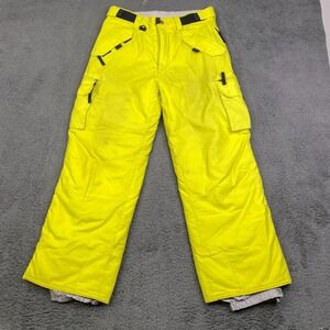 Turbine Snow Pants Boys Performance Skiing Snowboarding Yellow Youth L